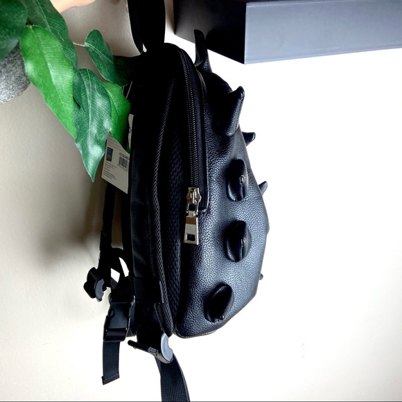 Rare Mad Pax Black Spiketus Rex Pint Mini Backpack - Picture 8 of 10